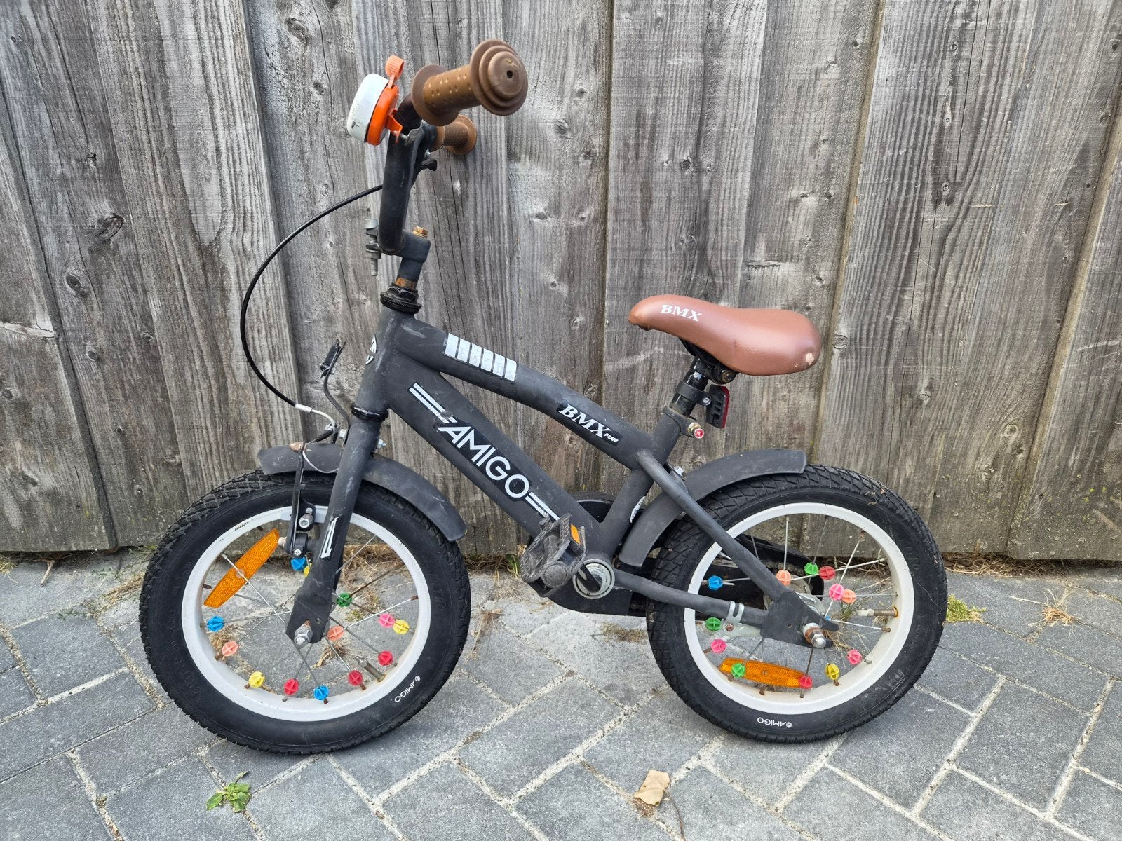 Amigo BMX kinderfiets - 14 inch - Gebruikt, Ophalen, Terugtraprem, Gebruikt, Staal