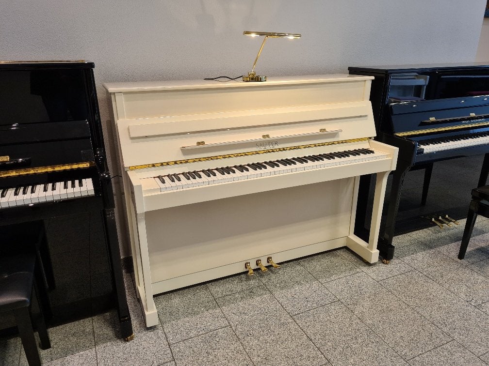 Sauter 112T PWH wit hoogglans piano occasion 1989, Niet ingevuld, Gebruikt, Wit, Niet ingevuld
