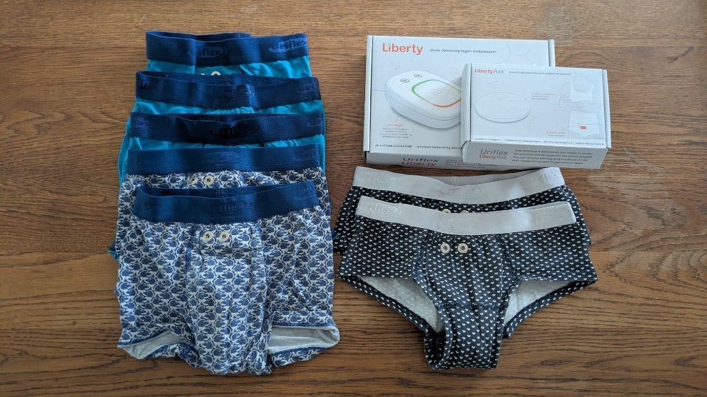 Uriflex liberty plaswekker (met puck en broekjes), Ophalen, Zo goed als nieuw