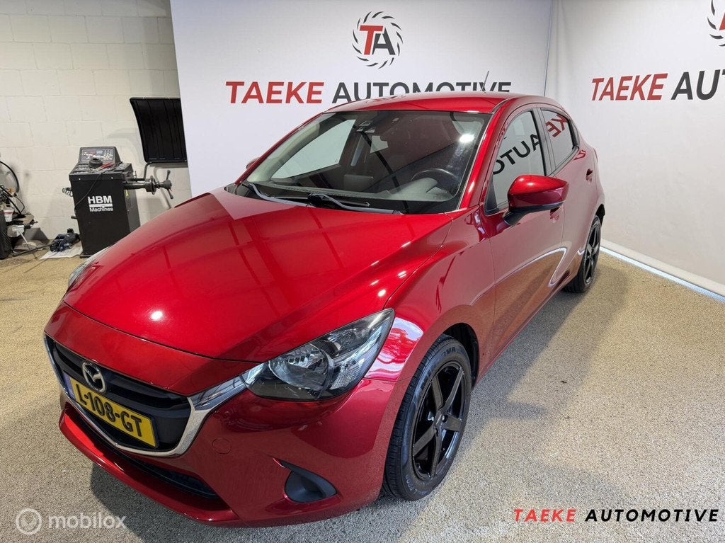 Mazda 2 1.5 Skyactiv-G SkyLease+ Clima/Cruise/Navi/Stoelver, Auto's, Mazda, Voorwielaandrijving, Stof, Euro 6, Bedrijf