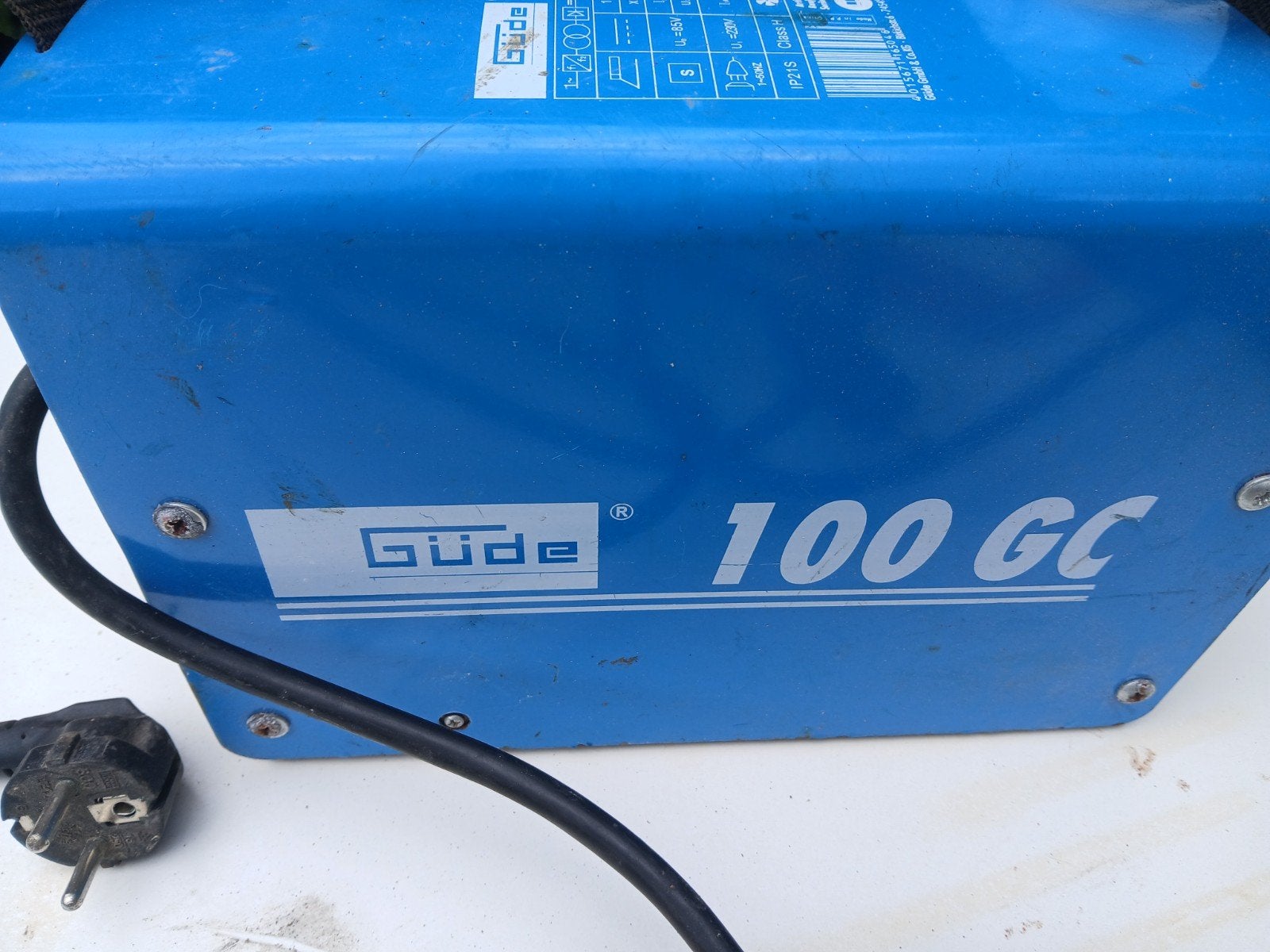 Güde Inverter 100 GC Lasapparaat - Compact en Krachtig, Doe-het-zelf en Verbouw, Ophalen, Gebruikt, Minder dan 150 ampère, Inverter