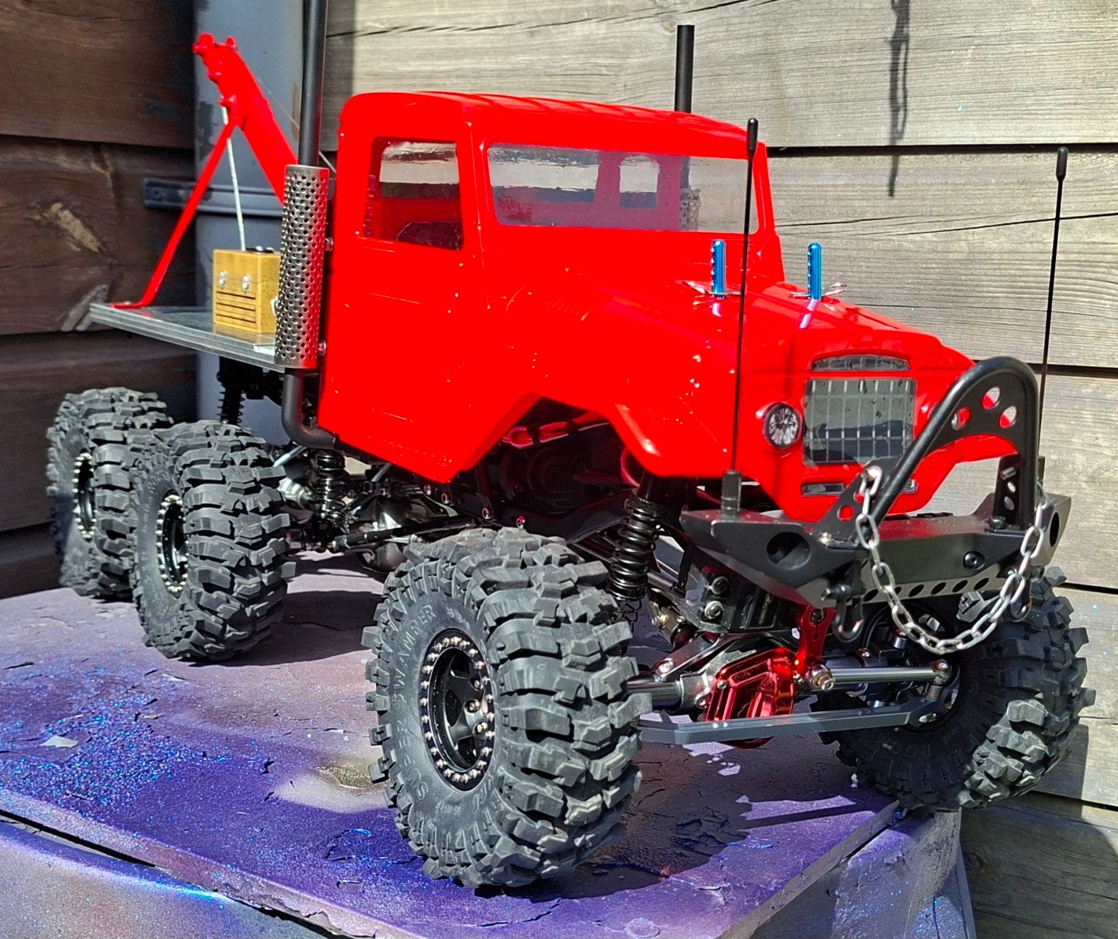 TOWTRUCK 6X6 TE KOOP OF TE RUIL...., Hobby en Vrije tijd, Modelbouw | Radiografisch | Auto's, Elektro, Auto offroad, Ophalen of Verzenden