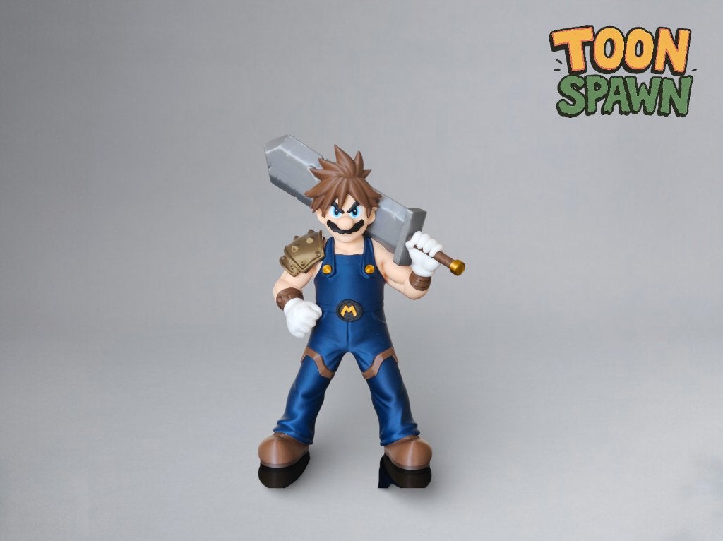 Mario Strife – 24,5 cm – Super Mario X Final Fantasy Figuur, Ophalen of Verzenden, Nieuw, Overige typen