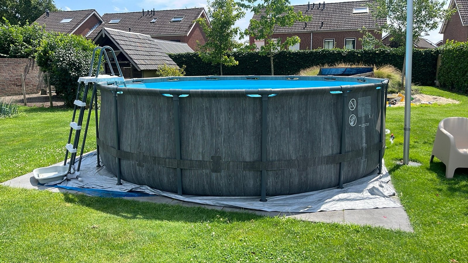 Zwembad intex, Tuin en Terras, Zwembaden, Ophalen, Minder dan 80 cm, Zo goed als nieuw, Opzetzwembad