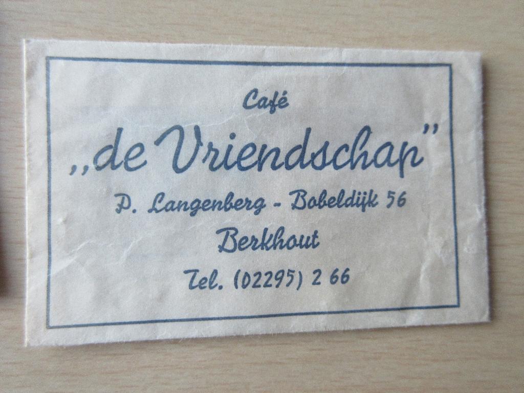 Berkhout, café de Vriendschap, Verzenden, Nederland