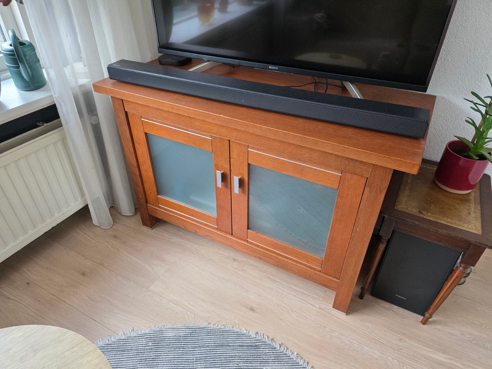 Televisie meubel dressoir, Ophalen, Gebruikt, 25 tot 50 cm, 100 tot 150 cm