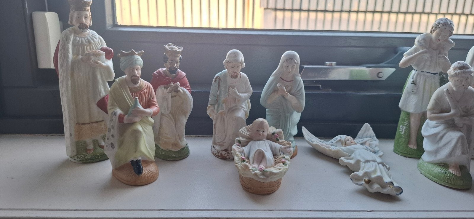 Antieke porseleine kerststal beelden, Ophalen, Gebruikt, Beeld(je), Christendom | Katholiek