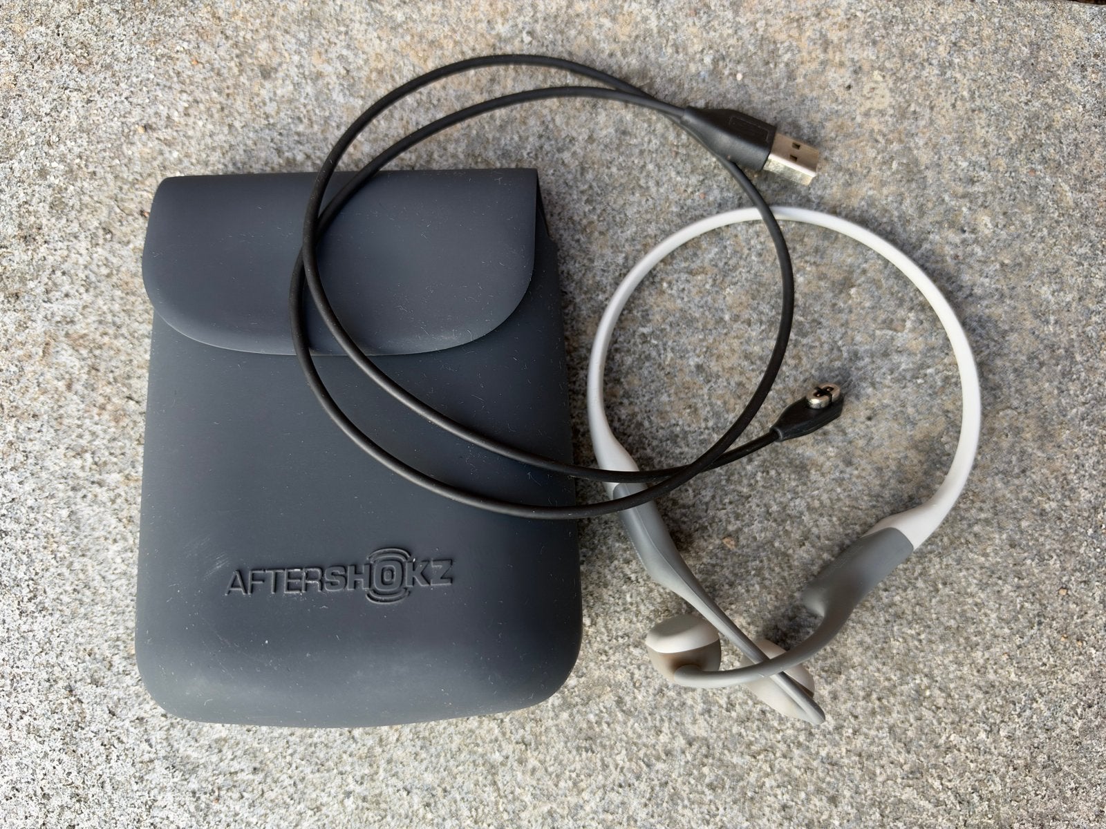 Shokz Aftershokz Bone Conduction Koptelefoon, Gebruikt, Bluetooth, Bone conduction, Ophalen of Verzenden
