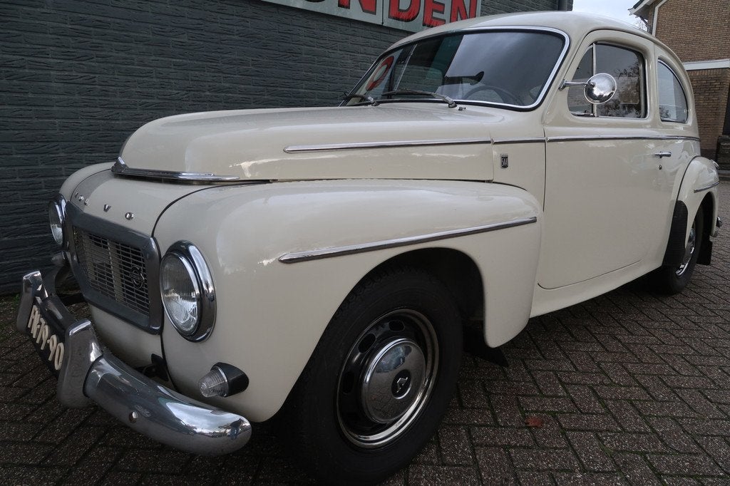 Volvo pv 544 c PV544 Volvo PV544 1965 – Een volledig profe, Leder en Stof, Wit, Origineel Nederlands, Handgeschakeld