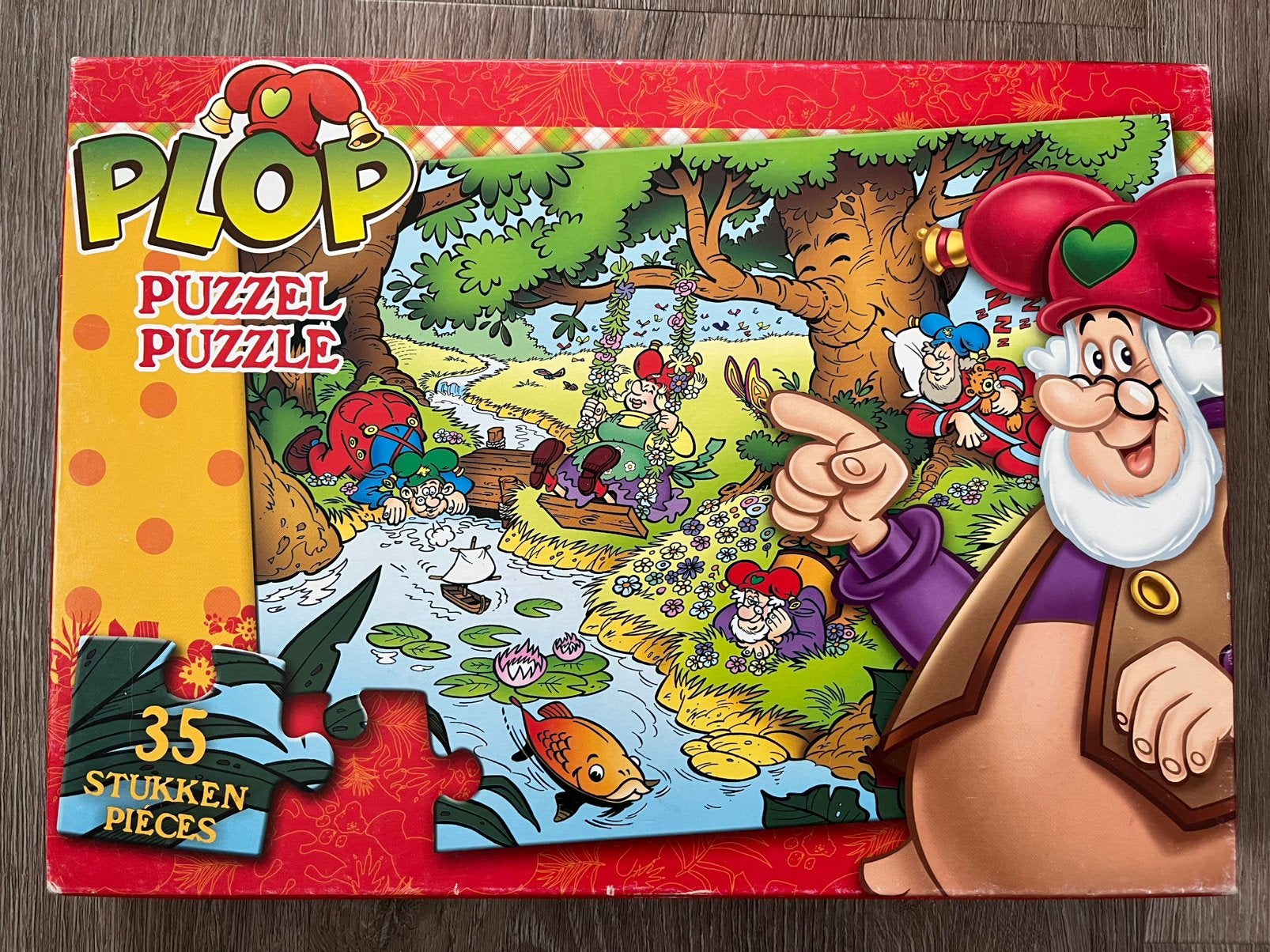Plop Puzzel 35 Stukjes - Kabouter Plop en Vrienden, Ophalen of Verzenden, 10 tot 50 stukjes, Gebruikt, 2 tot 4 jaar