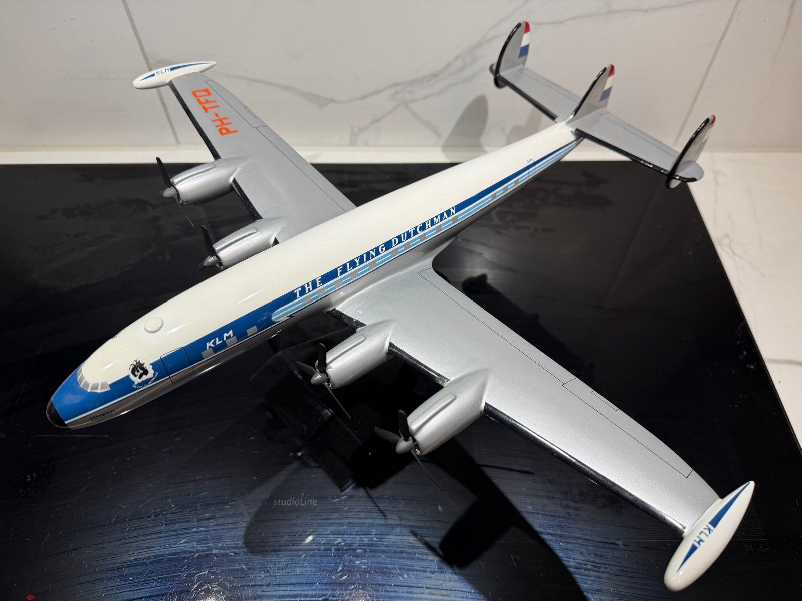 KLM Lockheed L-1049 Super Constellation modelvliegtuig, Hobby en Vrije tijd, Modelbouw | Vliegtuigen en Helikopters, Overige merken