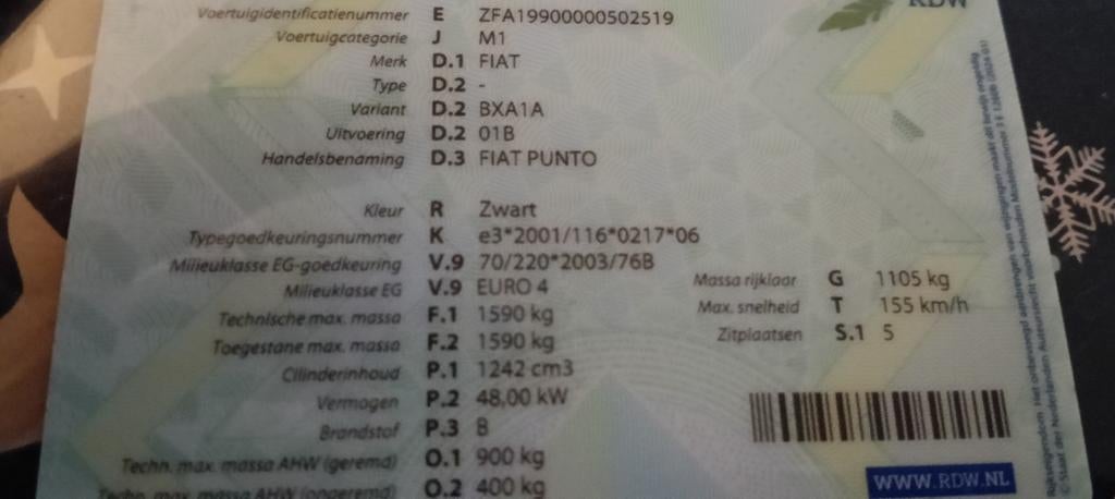 Fiat punto tekoop, Computers en Software, Netwerk switches, Ophalen of Verzenden