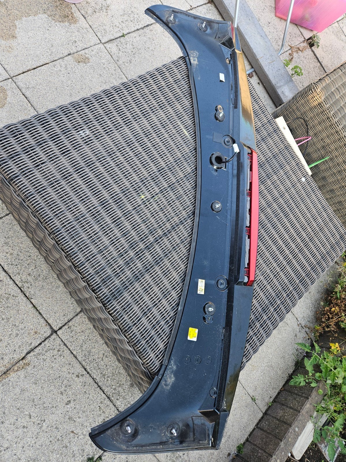 Hyundai Ioniq 2018 achterspoiler, Gebruikt, Ophalen of Verzenden, Achter, Bumper