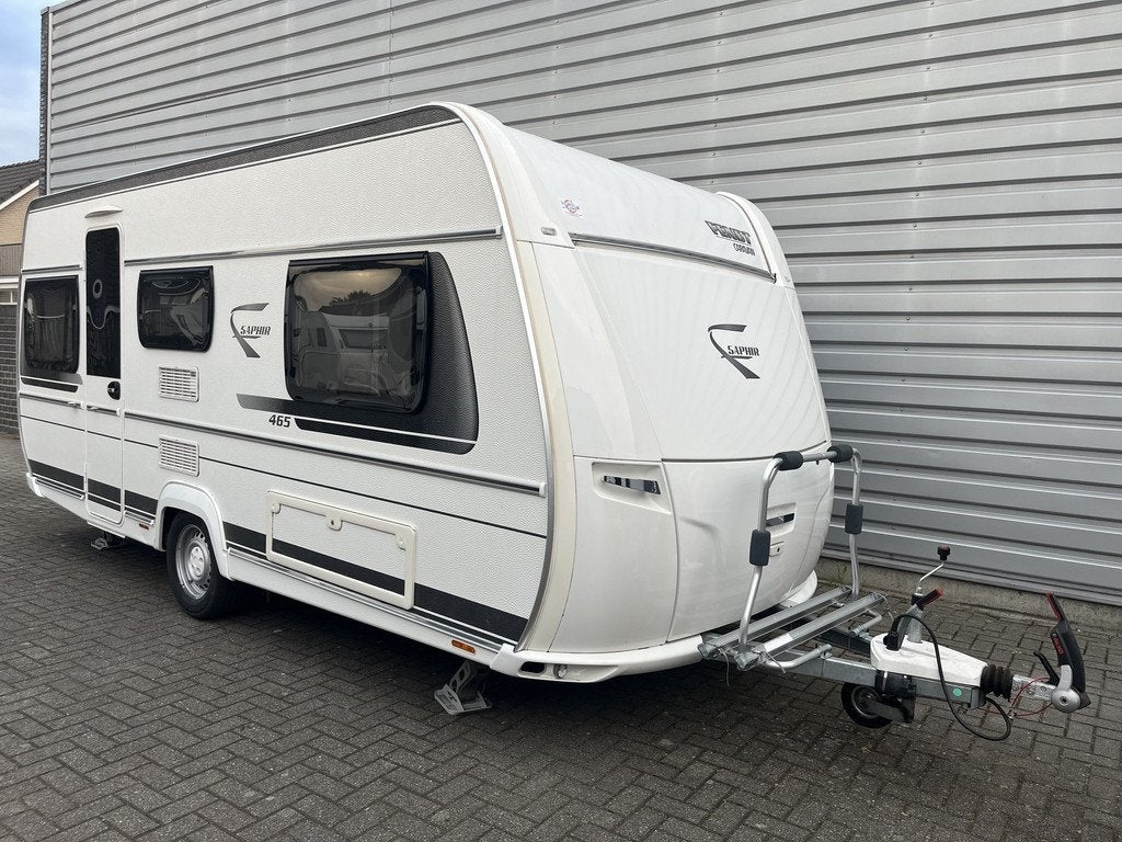 Fendt 465 TG Saphir bomvol (bj 2017), Caravans en Kamperen, Caravans, Schokbreker, Bedrijf, 1250 - 1500 kg, Tot en met 4