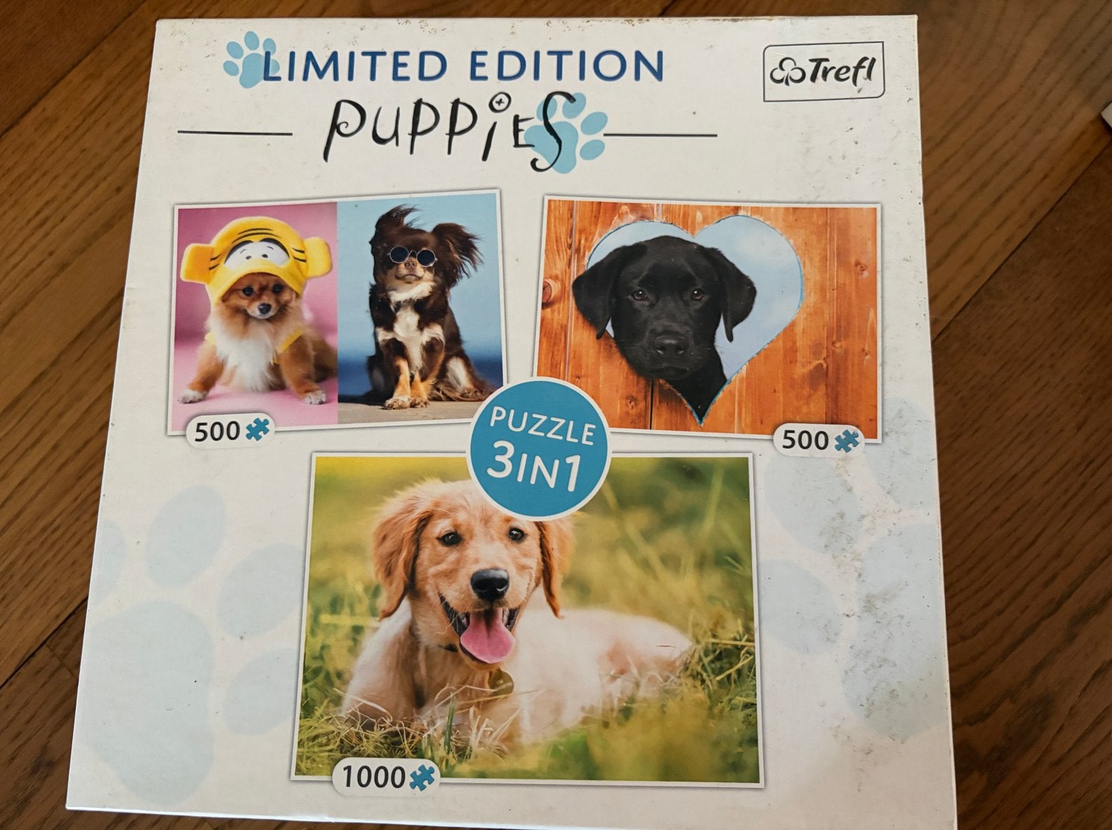 Trefl Limited Edition Puppies 3in1 Puzzel, Ophalen of Verzenden, Meer dan 1500 stukjes, Zo goed als nieuw, Legpuzzel