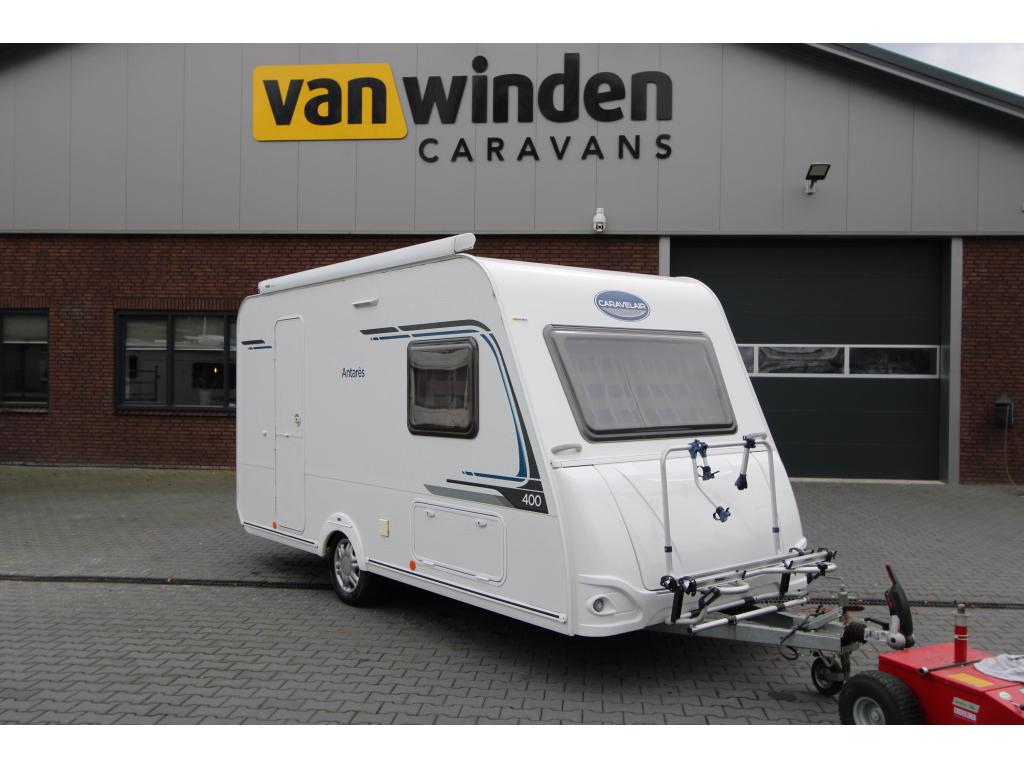 Caravelair Antares 400 ThuleLuifel-Fietsendrager, Caravans en Kamperen, Caravans, Kachel, Bedrijf, 750 - 1000 kg, 4 tot 5 meter