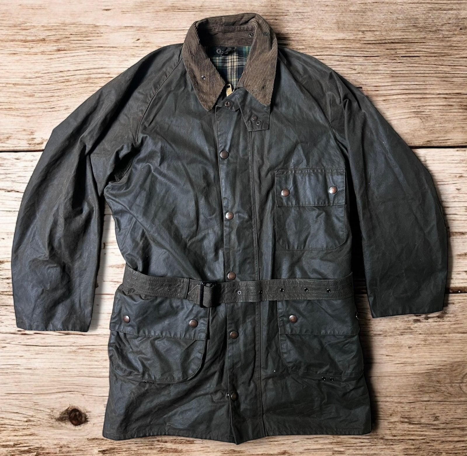 Barbour Solway Zipper Waxjas Wax Jas Jack Beaufort Bedale 40, Ophalen of Verzenden, Zo goed als nieuw, Groen
