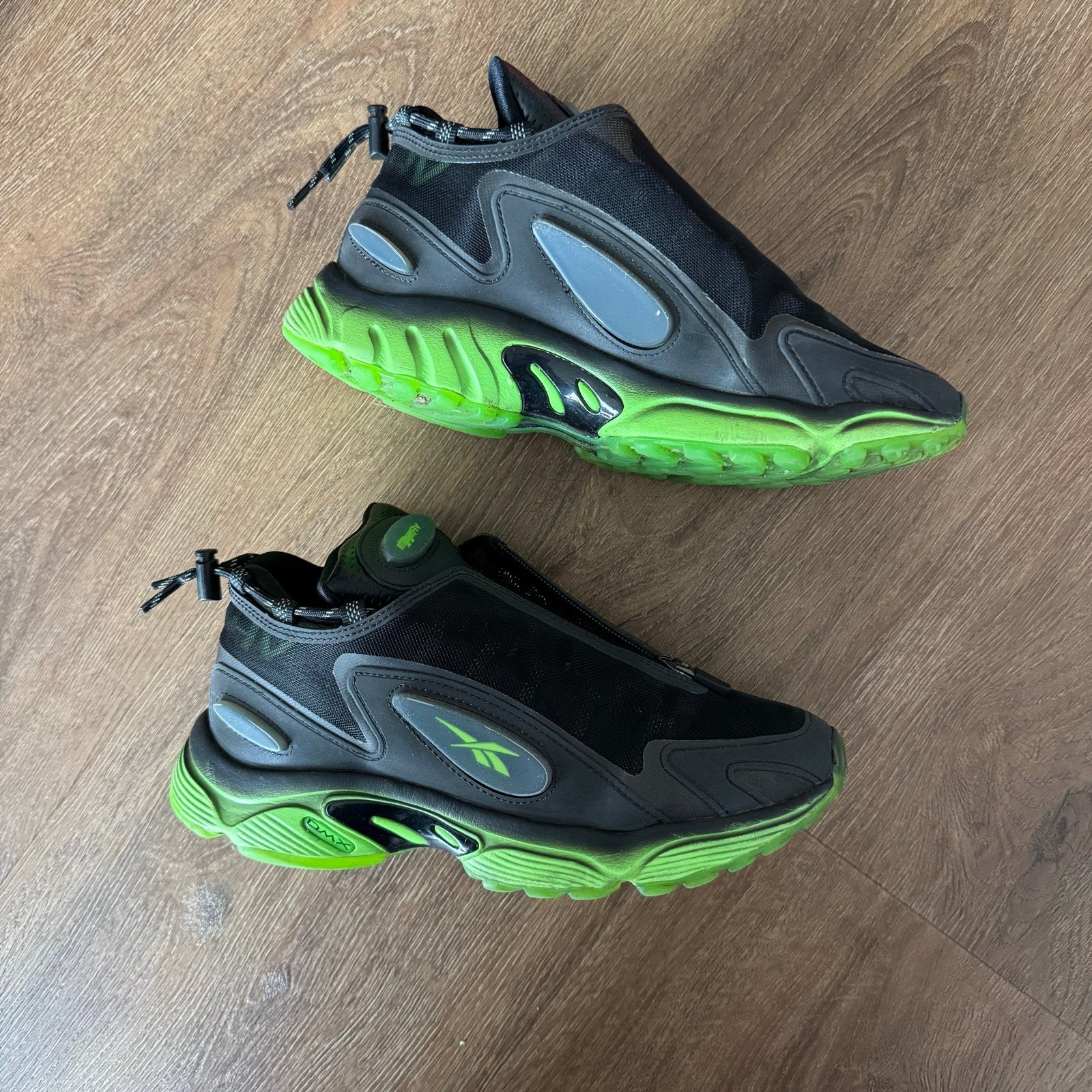 Reebok Daytona DMX MISBHV sneakers - Zwart/Groen maat 38,5, Ophalen of Verzenden, Groen, Sneakers of Gympen, Zo goed als nieuw