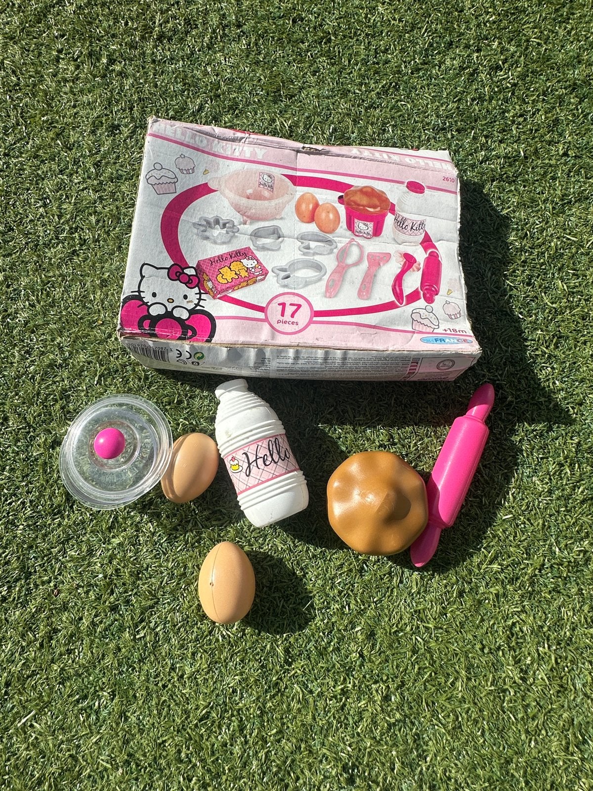 Hello kitty set (niet compleet), Ophalen, Zo goed als nieuw, Kunststof, Speelkeuken-accessoire