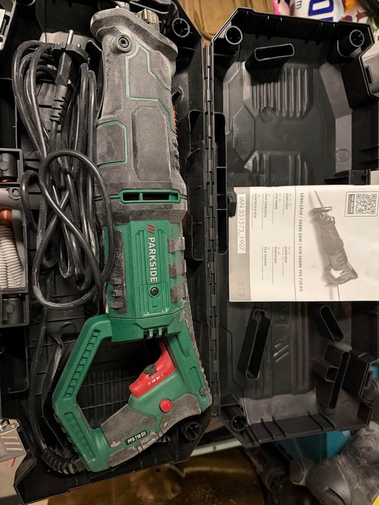 Parkside Reciprozaag PFS 710 D3 - Krachtige Zaagmachine, Ophalen of Verzenden, Zo goed als nieuw