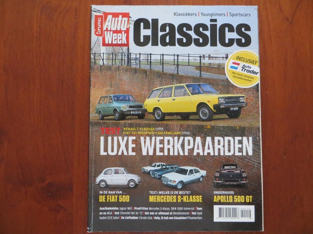 Autoweek Classics 4 2014 Jaguar 340 (’68), XF (’12), Kadett, Ophalen of Verzenden, Nieuw, Algemeen