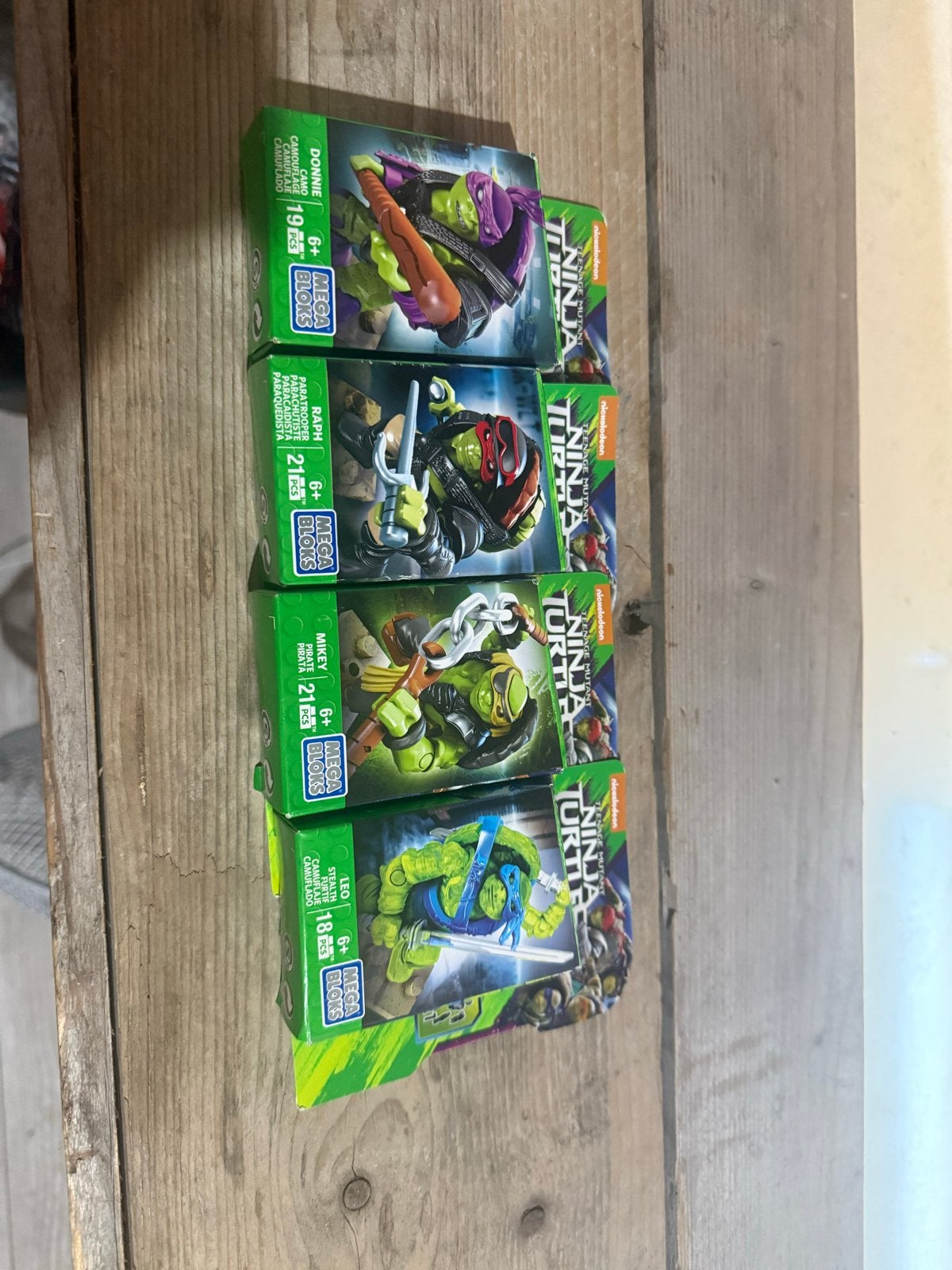 Mega Bloks Teenage Mutant Ninja Turtles set (4 stuks), Verzenden, Nieuw, Megabloks