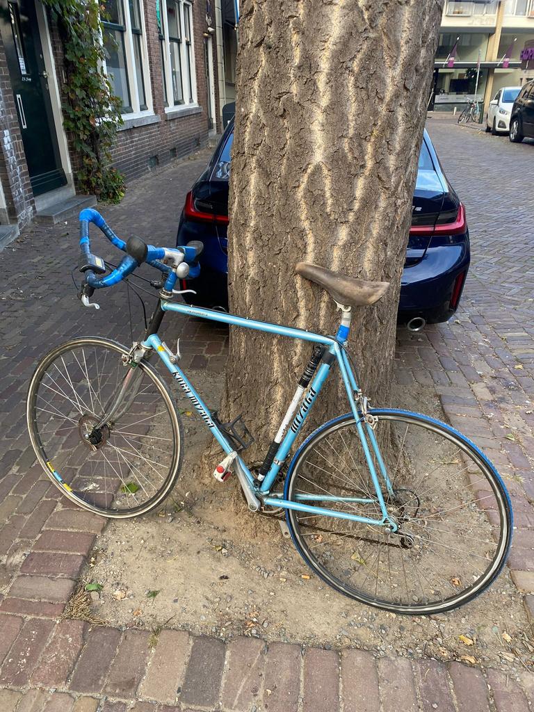 Retro race fiets, Fietsen en Brommers, Fietsen | Racefietsen, Ophalen, Gebruikt, Aluminium, Overige merken