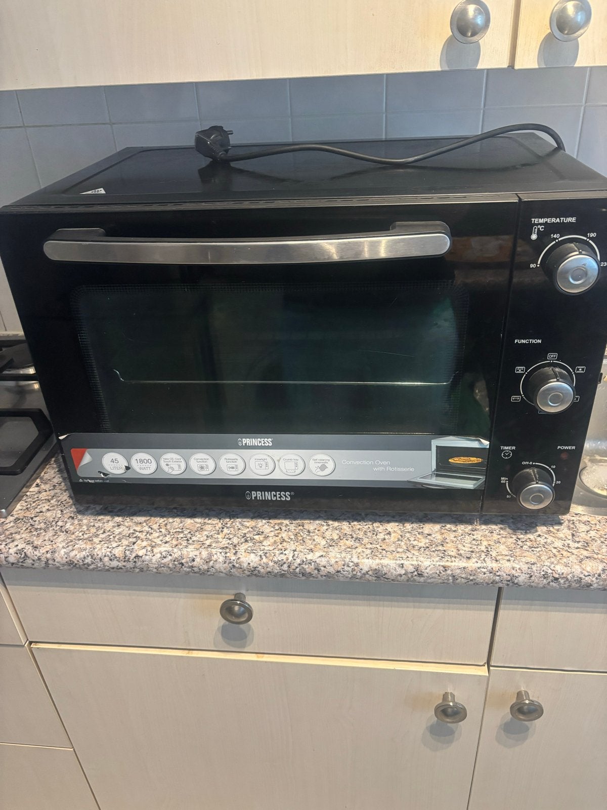 Princess Mini Oven 45 Liter - Compacte Heteluchtoven, Witgoed en Apparatuur, Ovens, Overige merken, Hete lucht, Ophalen of Verzenden