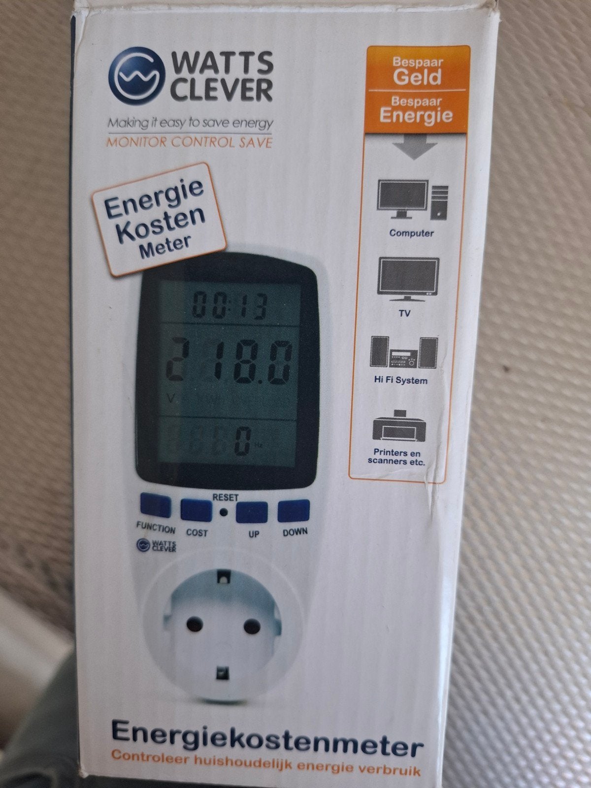 Watts Clever Energiekostenmeter - Bespaar Energie, Ophalen of Verzenden, Nieuw