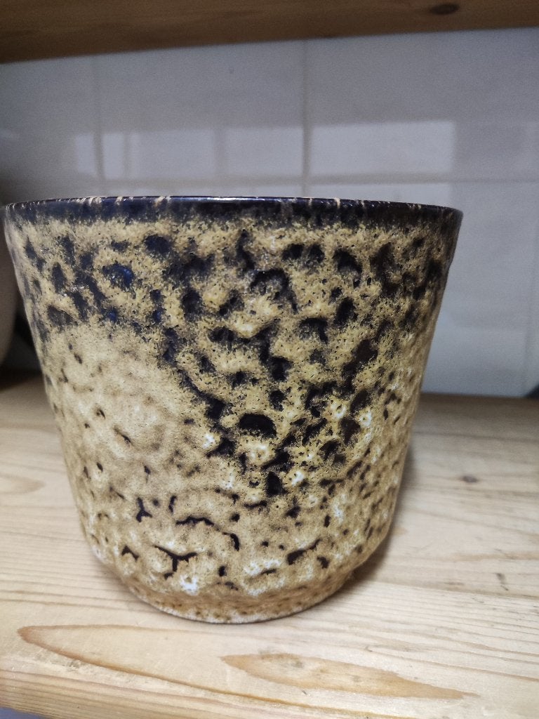 VINTAGE PLANTPOT BAY-KERAMIK GERMANY NR. 43-16, Rond, Ophalen of Verzenden, Zo goed als nieuw, Aardewerk