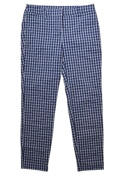 Cynthia Rowley pantalon, stretch, geruit, Mt. S, Cynthia Rowley, Zo goed als nieuw, Maat 36 (S), Lang