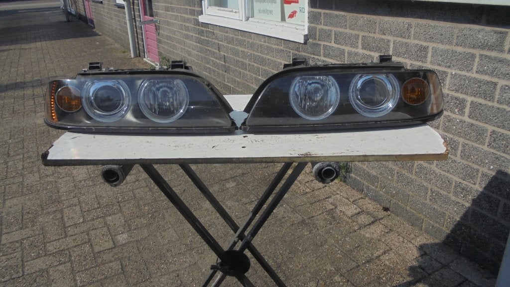KOPLAMPEN SET BMW 5 MODEL E 39 - ANGEL EYES  - GOEDE STAAT, Ophalen of Verzenden, Gebruikt, BMW