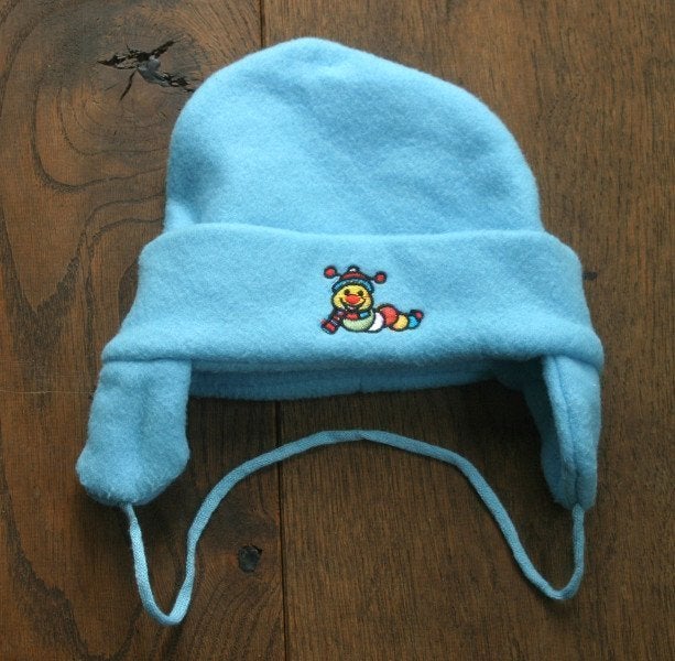 Schattige muts - babymuts met oorwarmers eraan, Ophalen of Verzenden, Gebruikt, Jongetje, Muts
