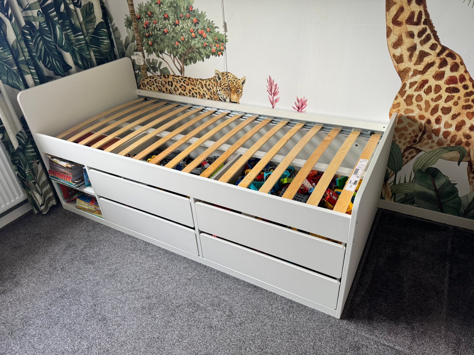 Ikea Slakt kinderbed 90x200, Ophalen, 85 tot 100 cm, Zo goed als nieuw, Lattenbodem