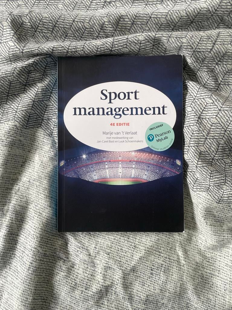 Sport Management 4e editie - Marije van 't Verlaat, Ophalen, Gamma, Gelezen, HBO