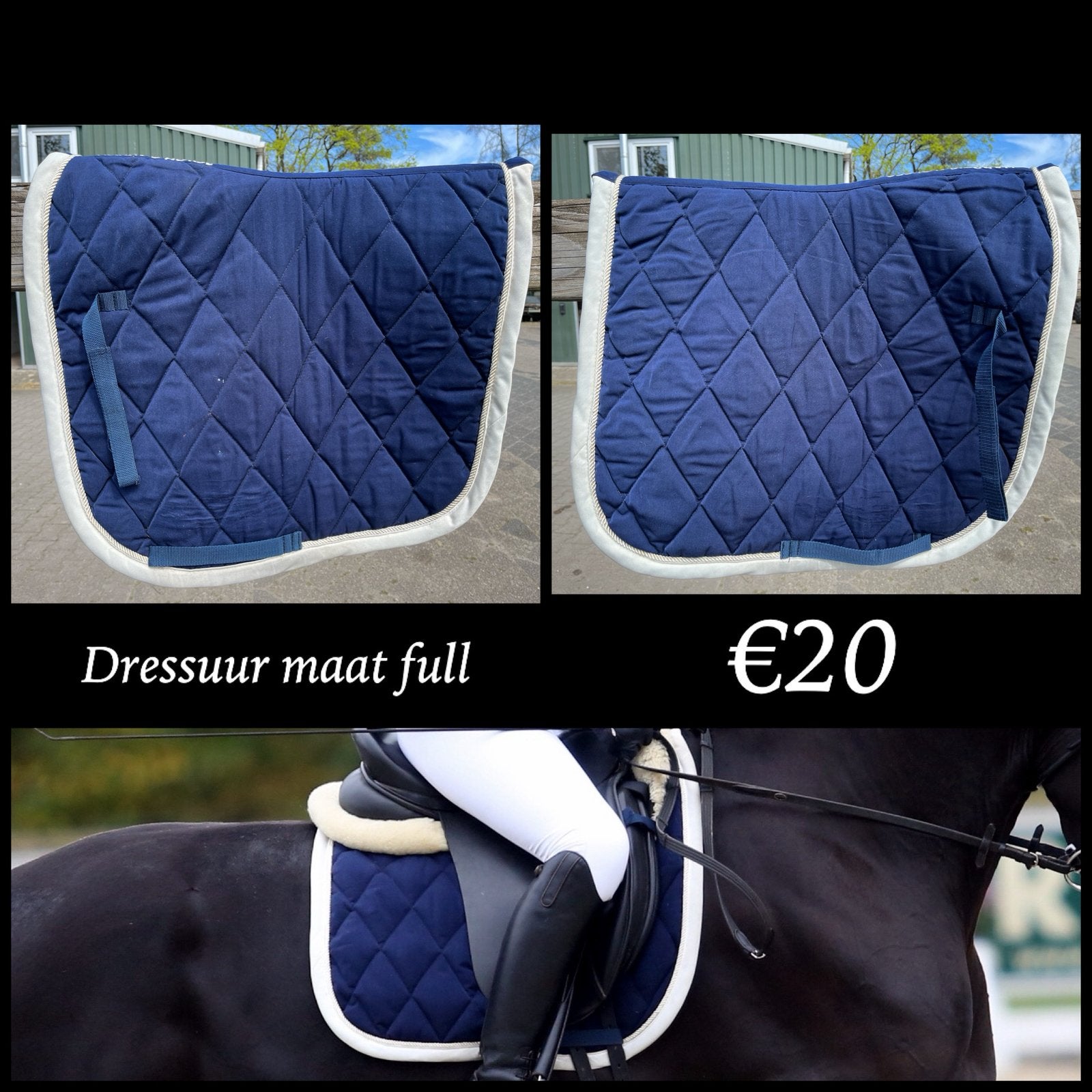 Harry’s Horse donkerblauw, Full (L), Dressuurdekje, Ophalen of Verzenden, Zo goed als nieuw