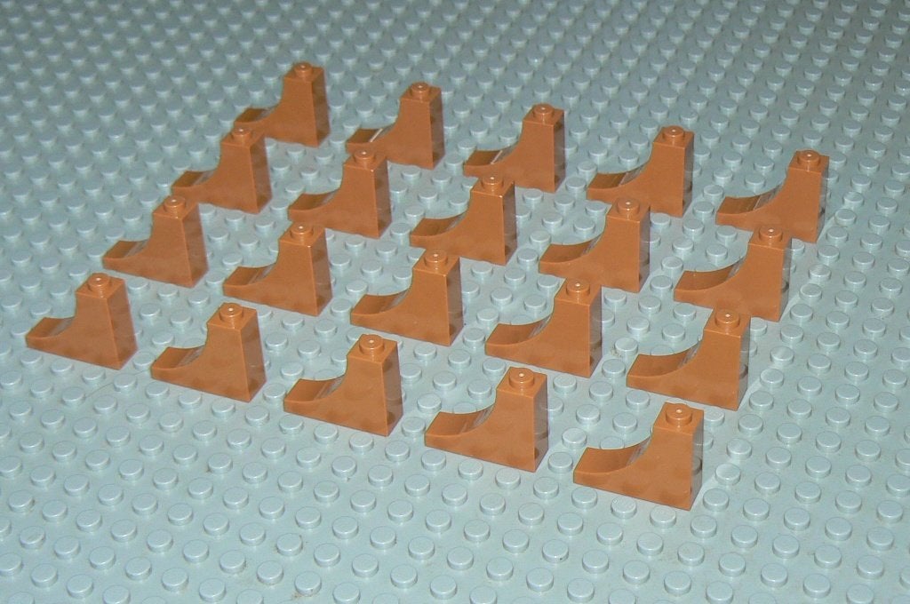 L659 Gebogen stenen 1x3 (binnen boog) medium nogat 20 st., Ophalen of Verzenden, Nieuw, Losse stenen, Lego