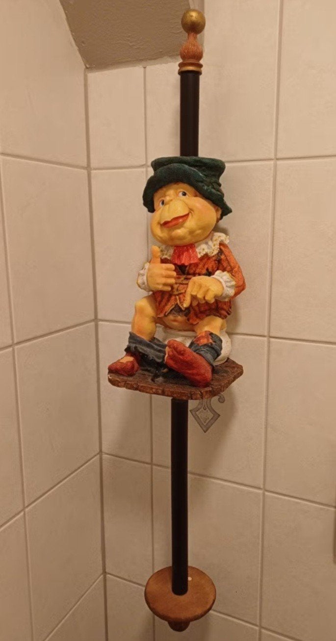Laaf toiletpapier houder uit 1998 - Gebruikt, goede staat, Huis en Inrichting, Vintage, Gebruikt, Meerkleurig, Kunststof