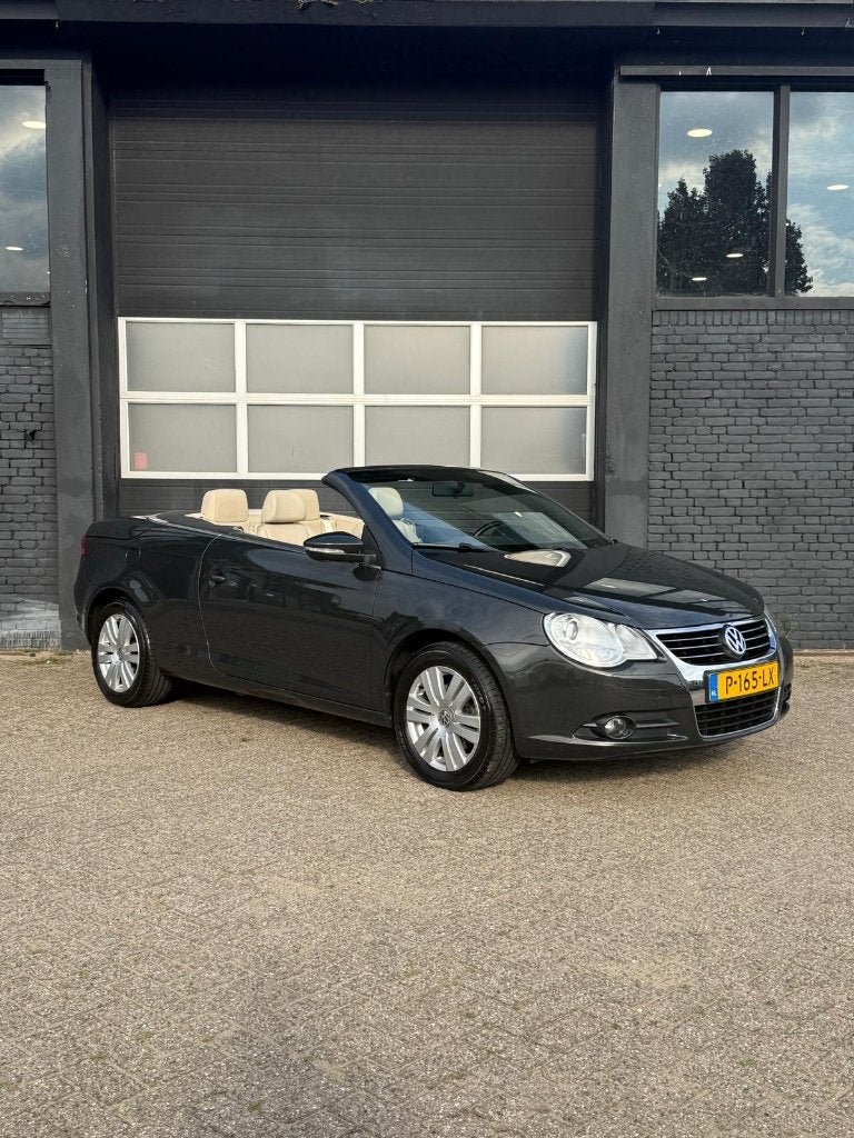 Volkswagen Eos 1.4 TSI Highline 90KW 2009 Bruin, Auto's, Voorwielaandrijving, 15 km/l, Beige, 4 cilinders