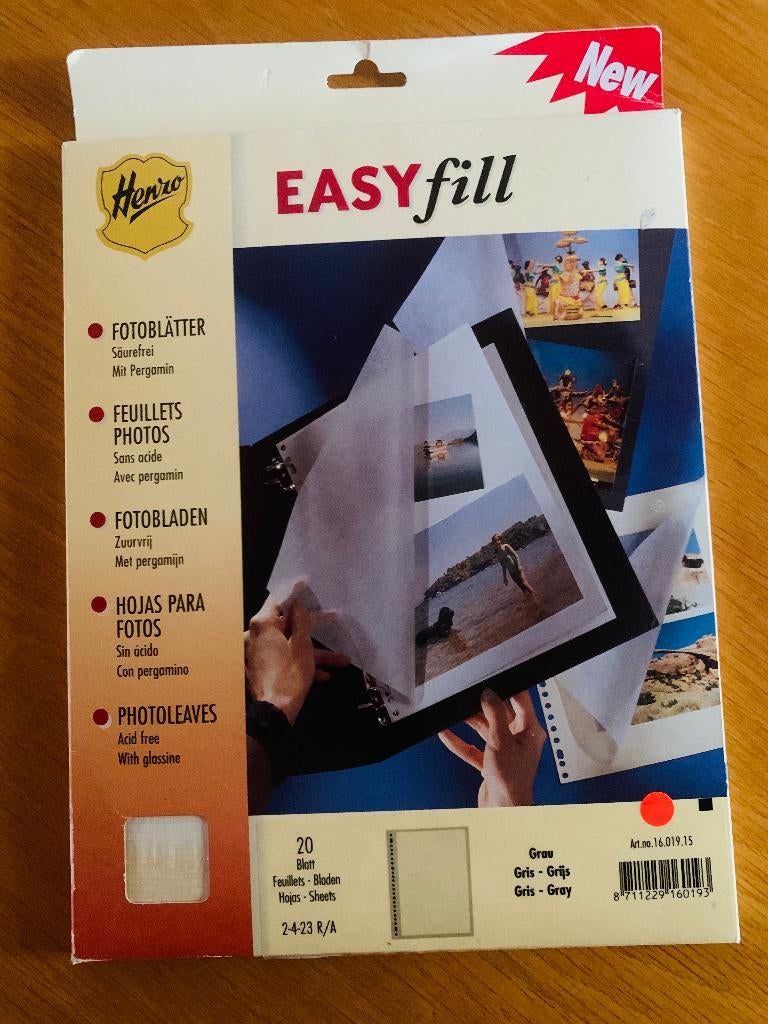 Henzo Easy Fill Fotoalbum Bladen - Nieuw ongeopend