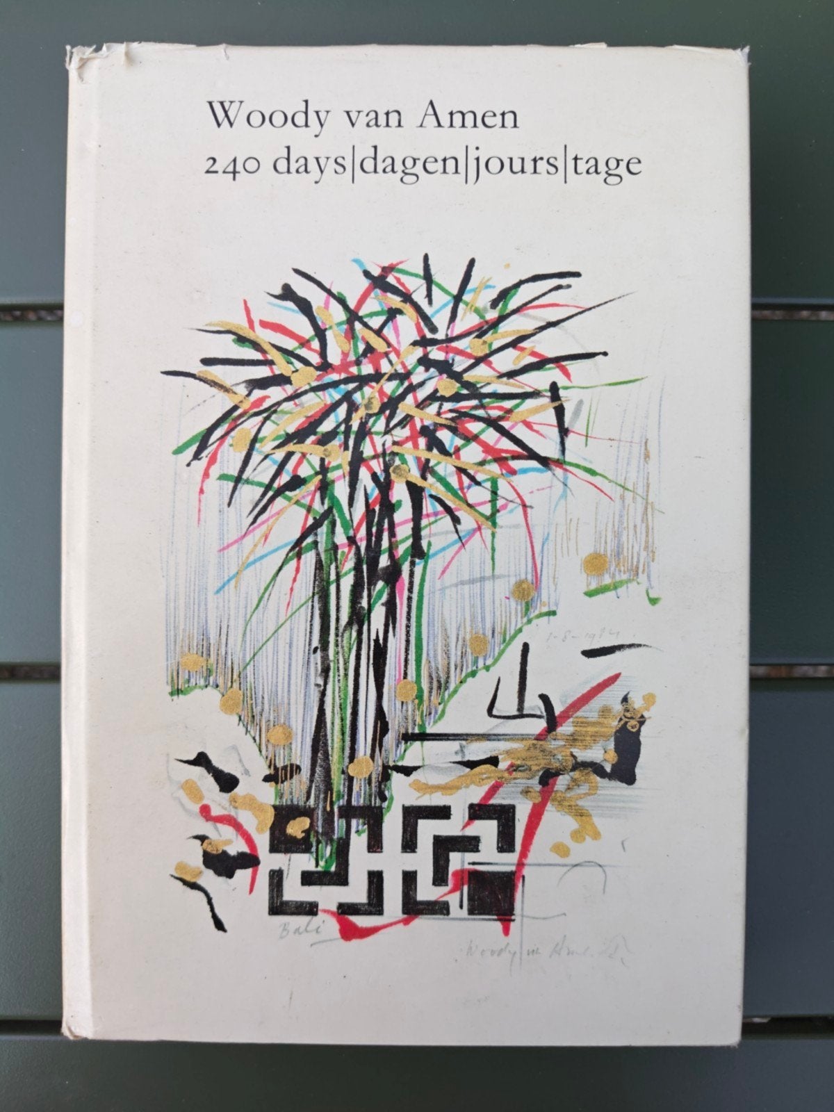 Woody van Amen - 240 days / dagen / jours / tage, Boeken, Ophalen of Verzenden, Gelezen, Schilder- en Tekenkunst