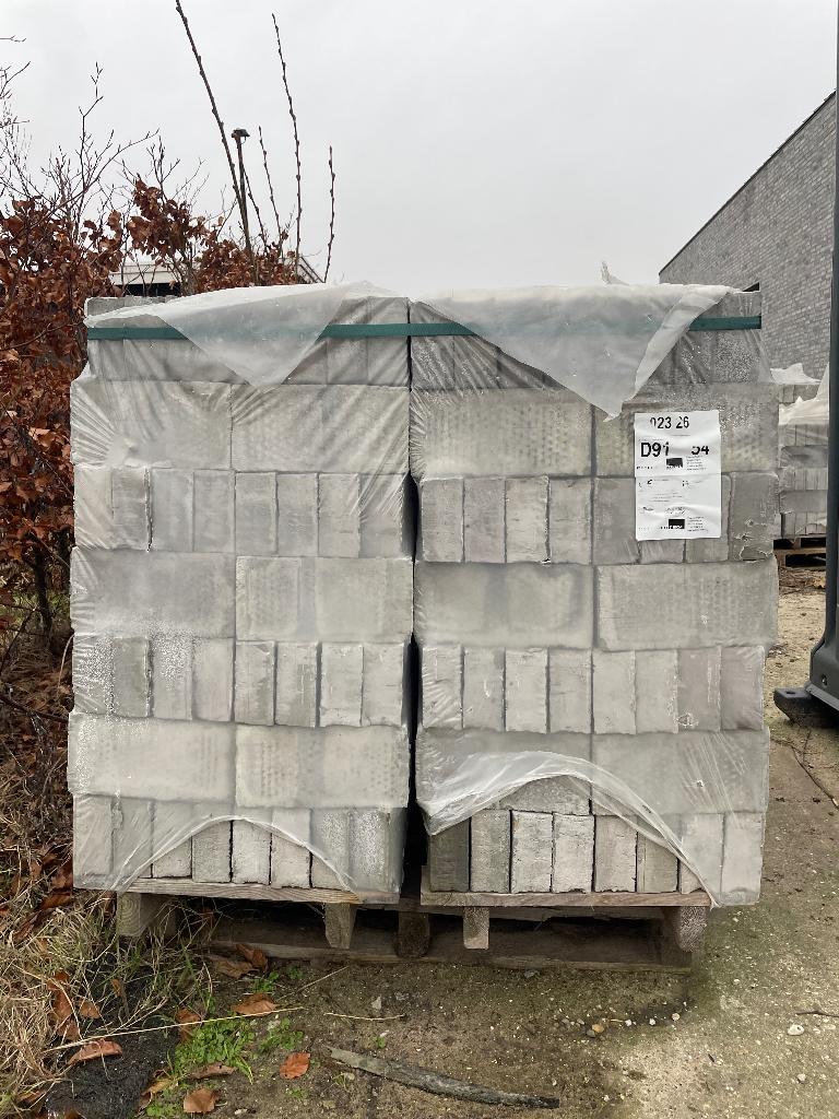 14m2 PetersenTegl Wasserstrich handvorm bakstenen D91 grijs, Doe-het-zelf en Verbouw, Metselstenen, Ophalen, Nieuw, Bakstenen
