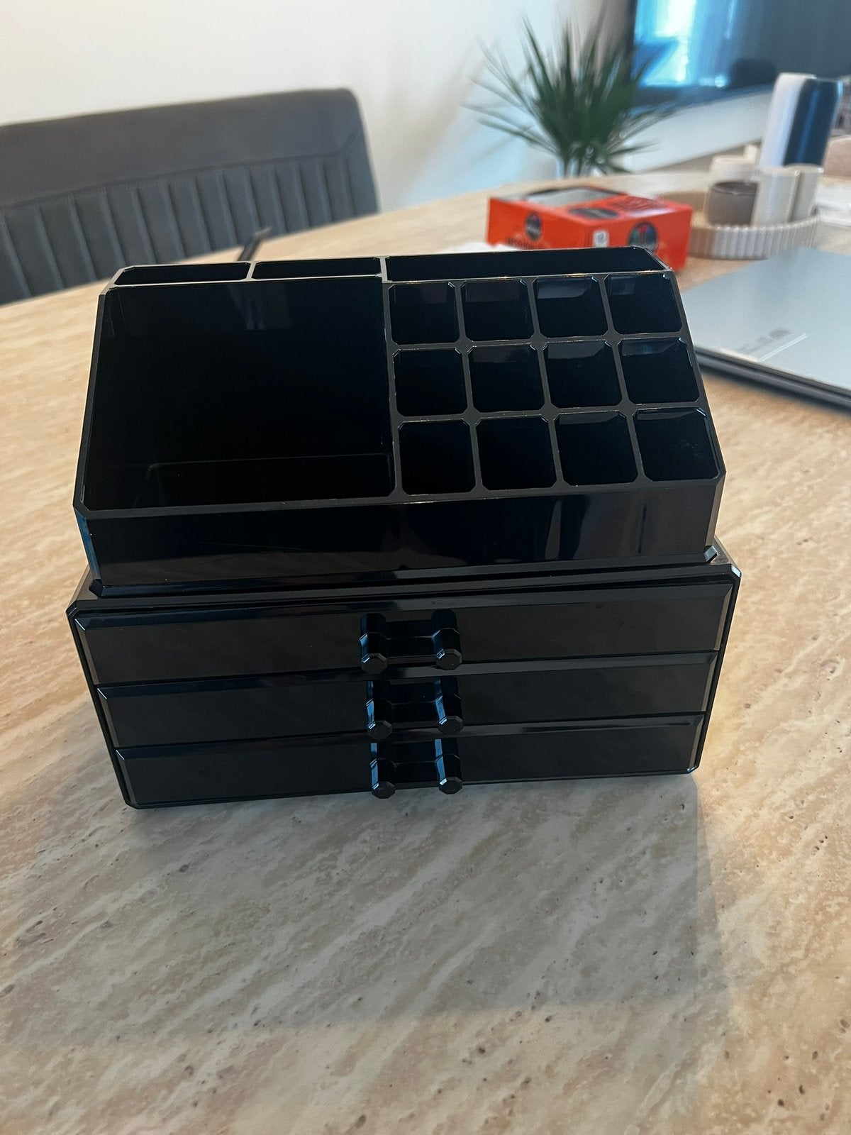 Make up organiser, Gehele gezicht, Zwart, Ophalen of Verzenden, Zo goed als nieuw