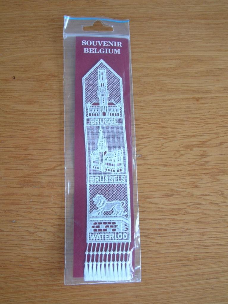 kantklos boekenlegger Brugge-Brussels-Waterloo souvenir, Verzamelen, Ophalen of Verzenden, Nieuw