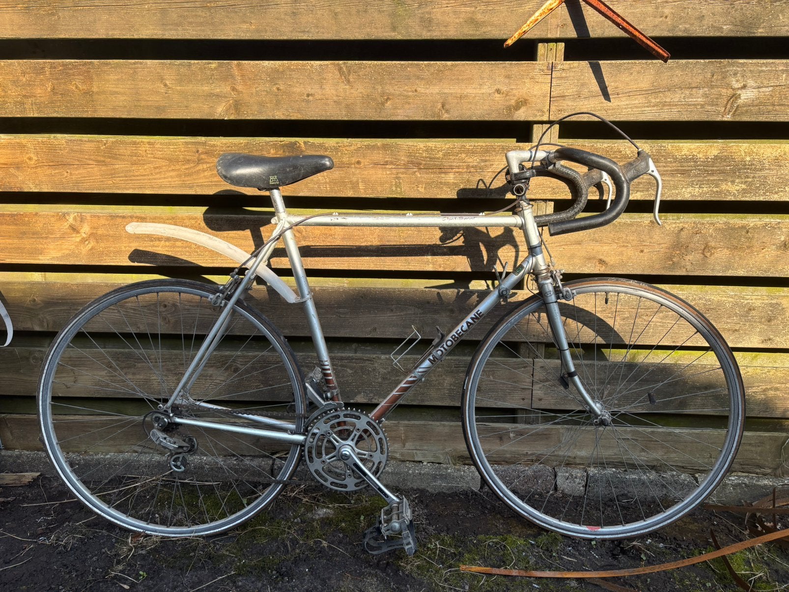 Retro racefiets Motobecane, 28 inch, Gebruikt, 10 tot 15 versnellingen, Velgrem