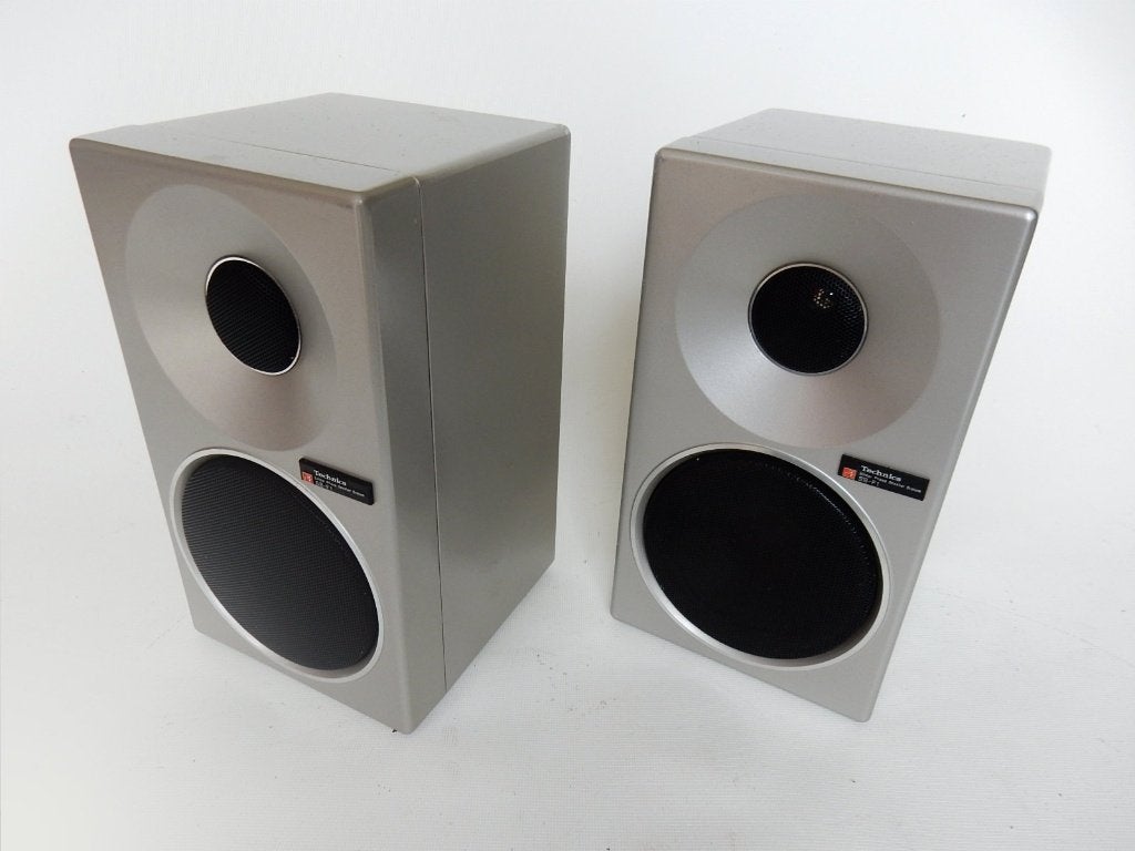 Technics SB-F1 aluminium kast - klein formaat groots geluid., Audio, Tv en Foto, Overige merken, Stereo speakers, Gebruikt, Ophalen of Verzenden