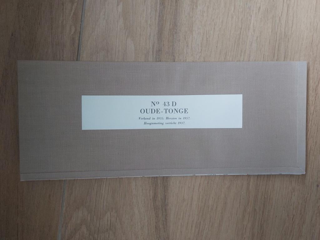 43D Oude Tonghe Nieuw Vossemeer De Heen Stafkaart uit 1959, Topografische Dienst Nederland, Ophalen of Verzenden, 1800 tot 2000