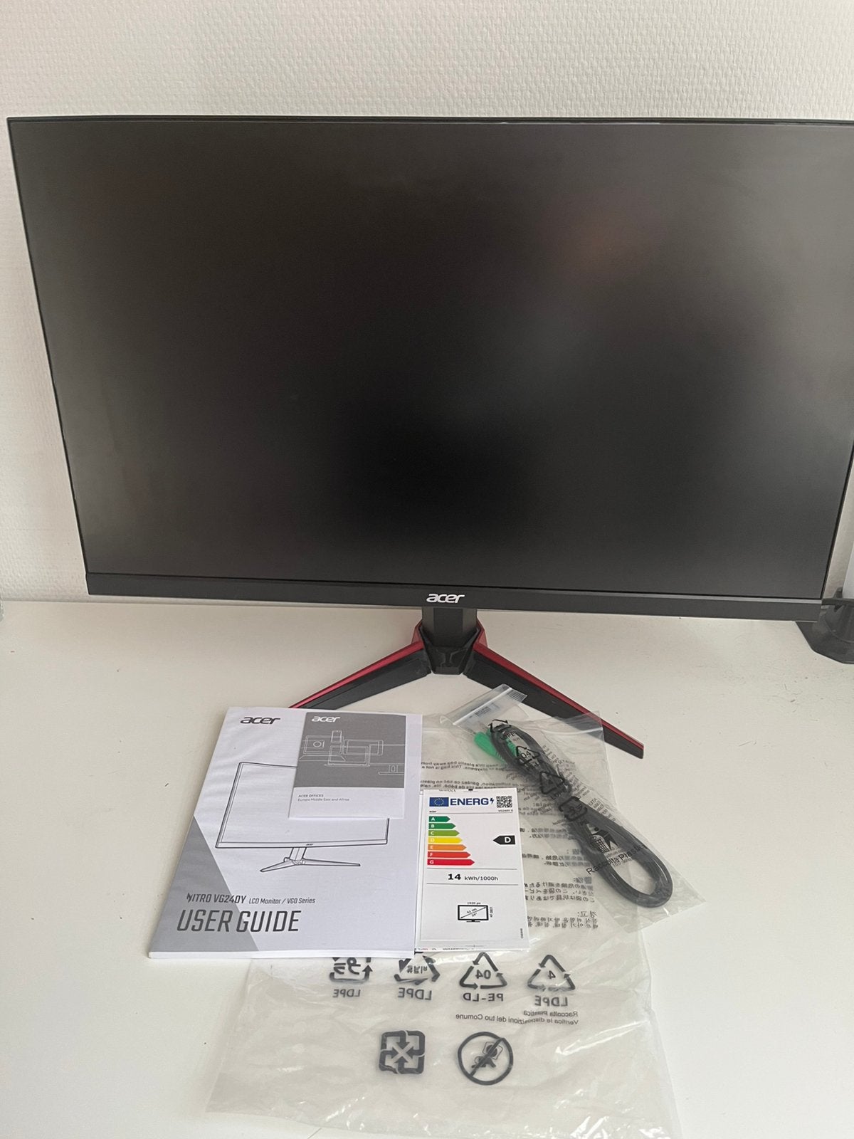 Acer Nitro monitor, Computers en Software, Monitoren, 24 inch, Zo goed als nieuw, Overige typen, 61 t/m 100 Hz