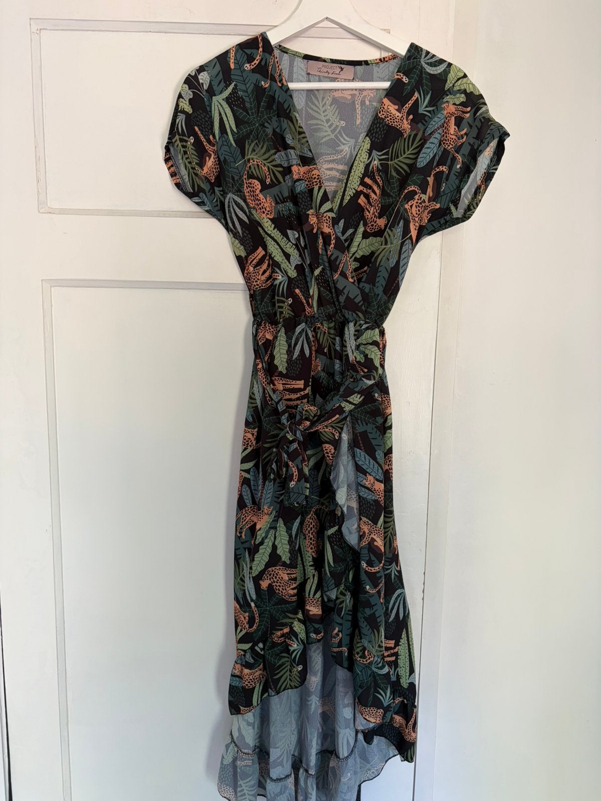 Project Thirty Five maxi jurk, Kleding | Dames, Ophalen of Verzenden, Zo goed als nieuw, Groen, Onder de knie