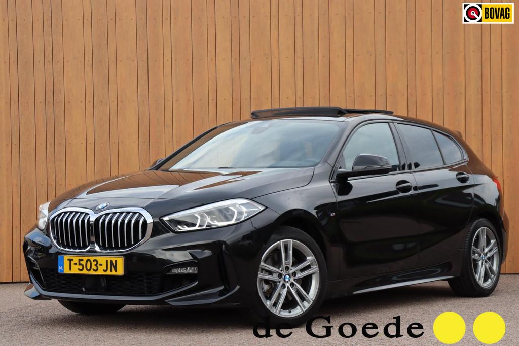 BMW 1-serie 116i Introduction Ed. M-sport orgNL Harman Kardo, 12 maanden, Gebruikt, Leder en Stof, Zwart